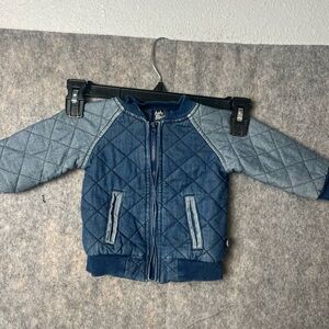 OshKosh B'Gosh Infant Boys 3-6 Month Quilted Denim Baseball Style Jacket‎